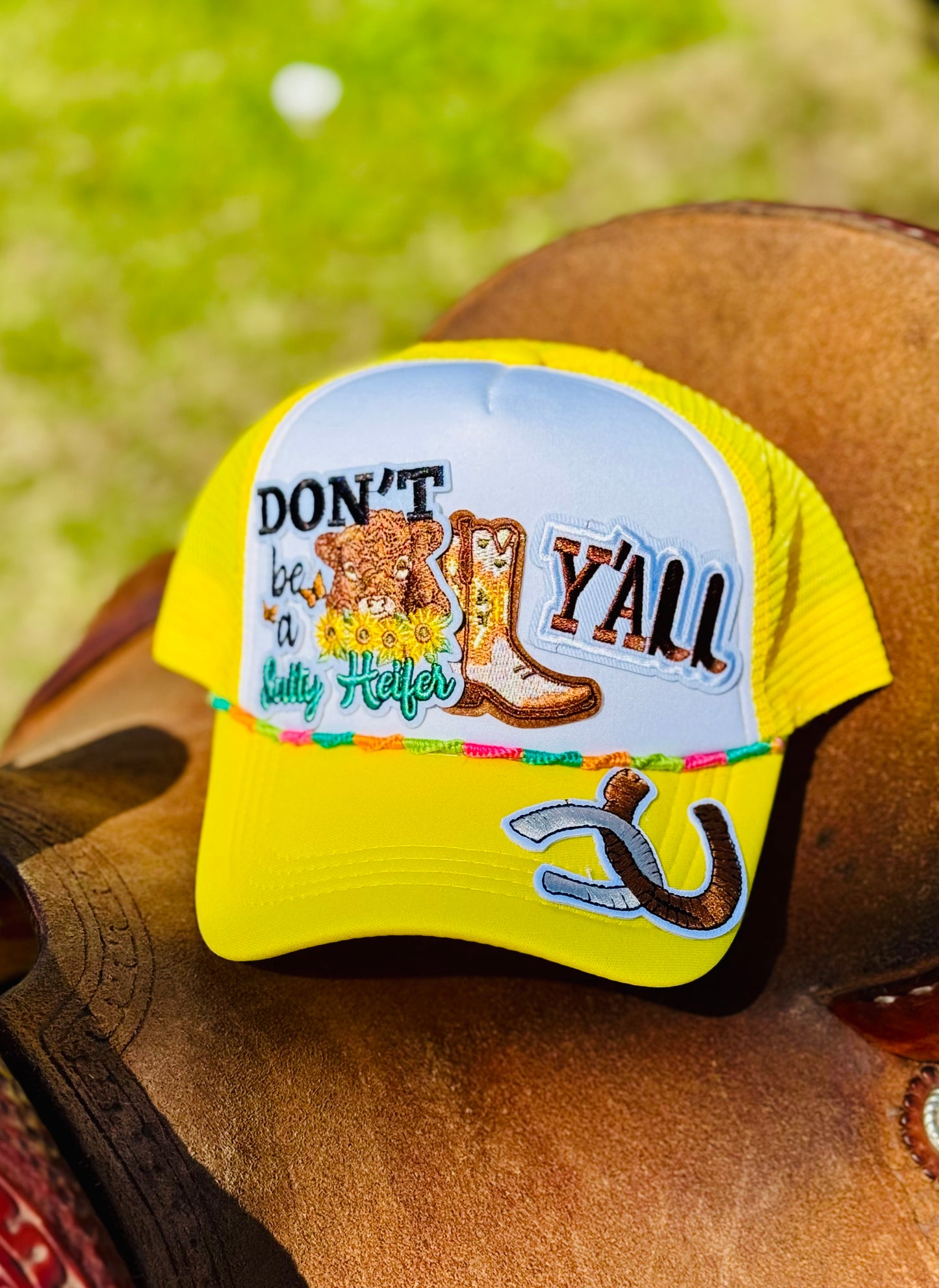 Don’t Be A Salty Heifer Y’all Western Trucker Hat