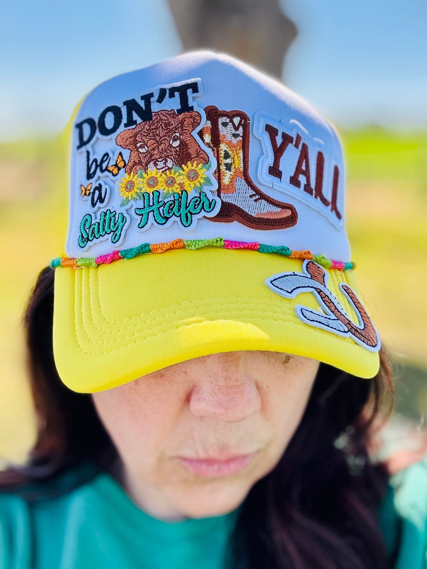 Don’t Be A Salty Heifer Y’all Western Trucker Hat