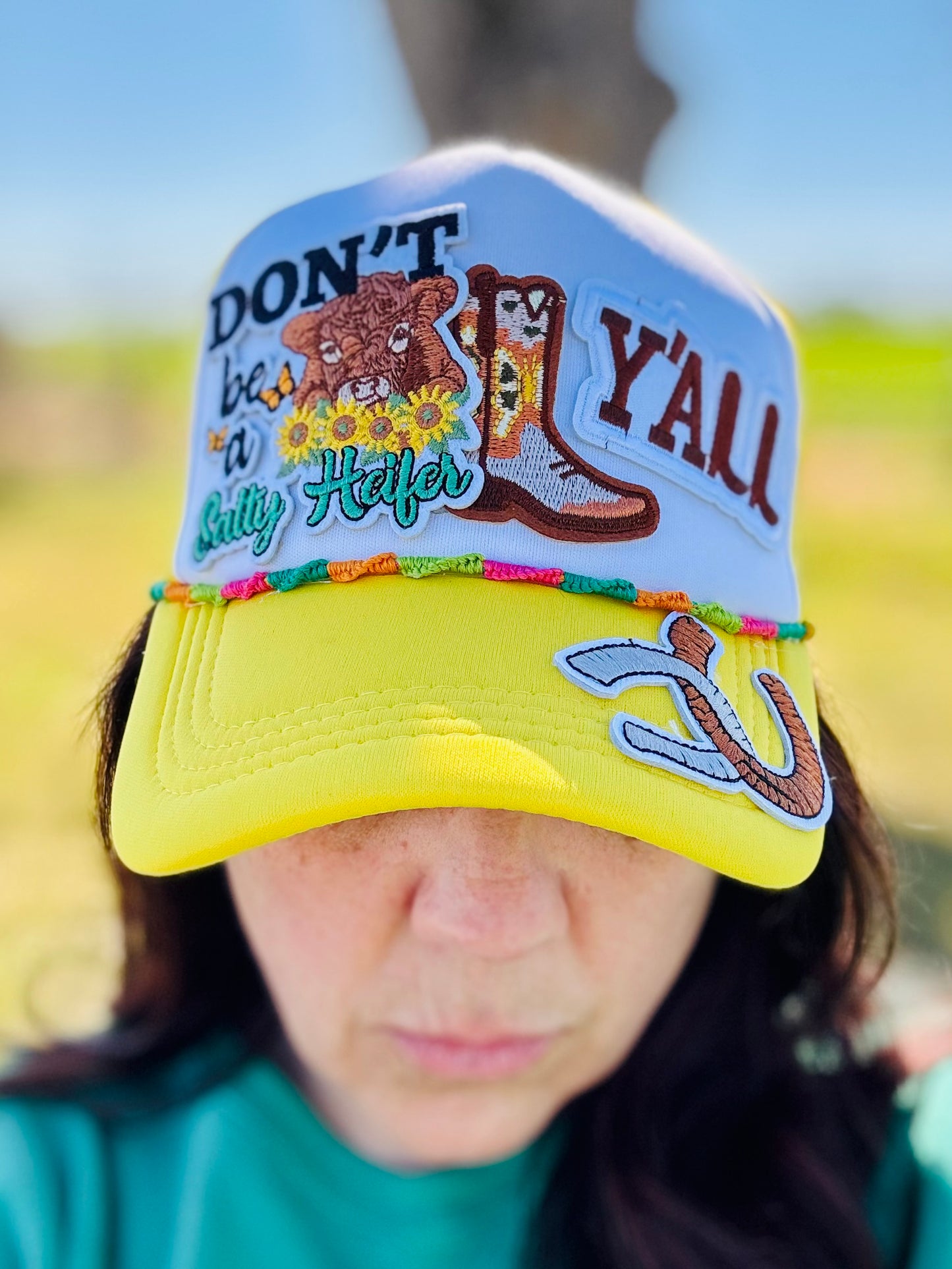 Don’t Be A Salty Heifer Y’all Western Trucker Hat