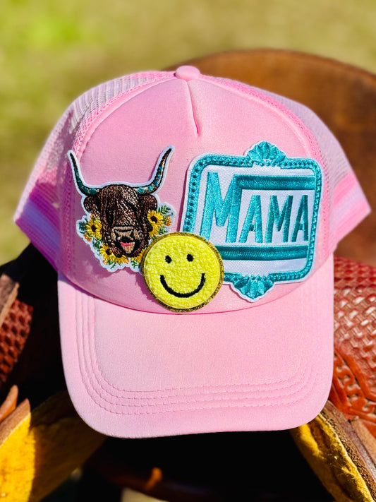 Smiley Mama Western Trucker Hat