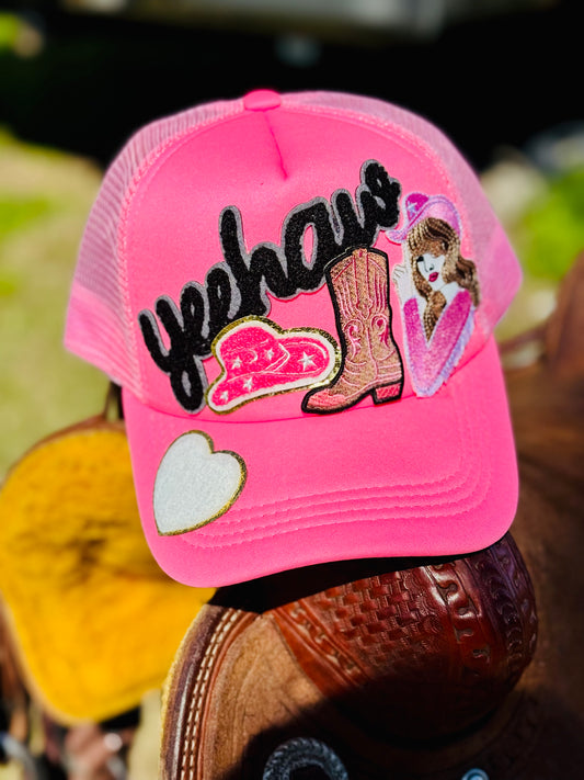 Yeehaw Cowgirl Western Trucker Hat