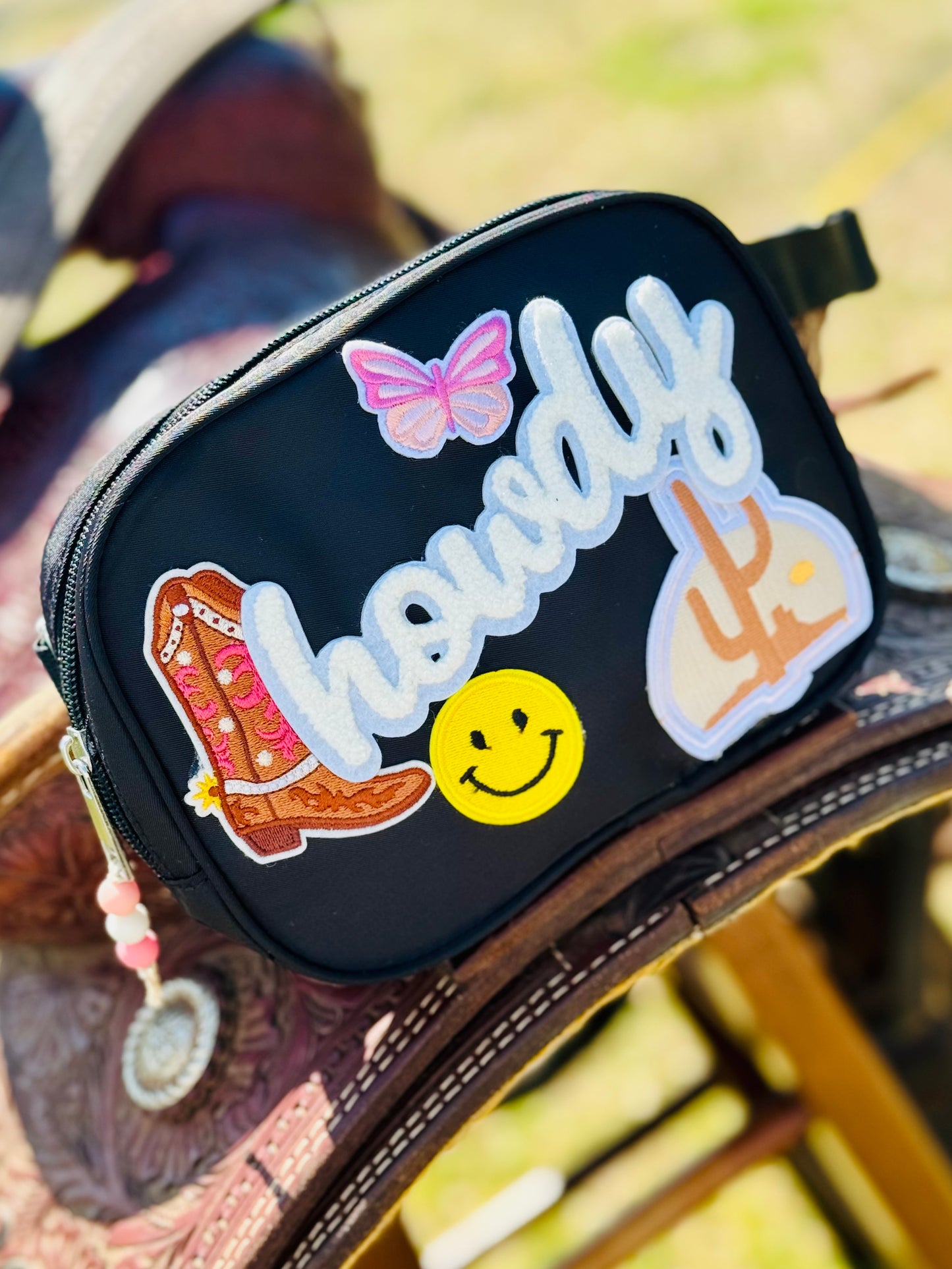 Howdy Cowgirl Boot Crossbody Belt Bag
