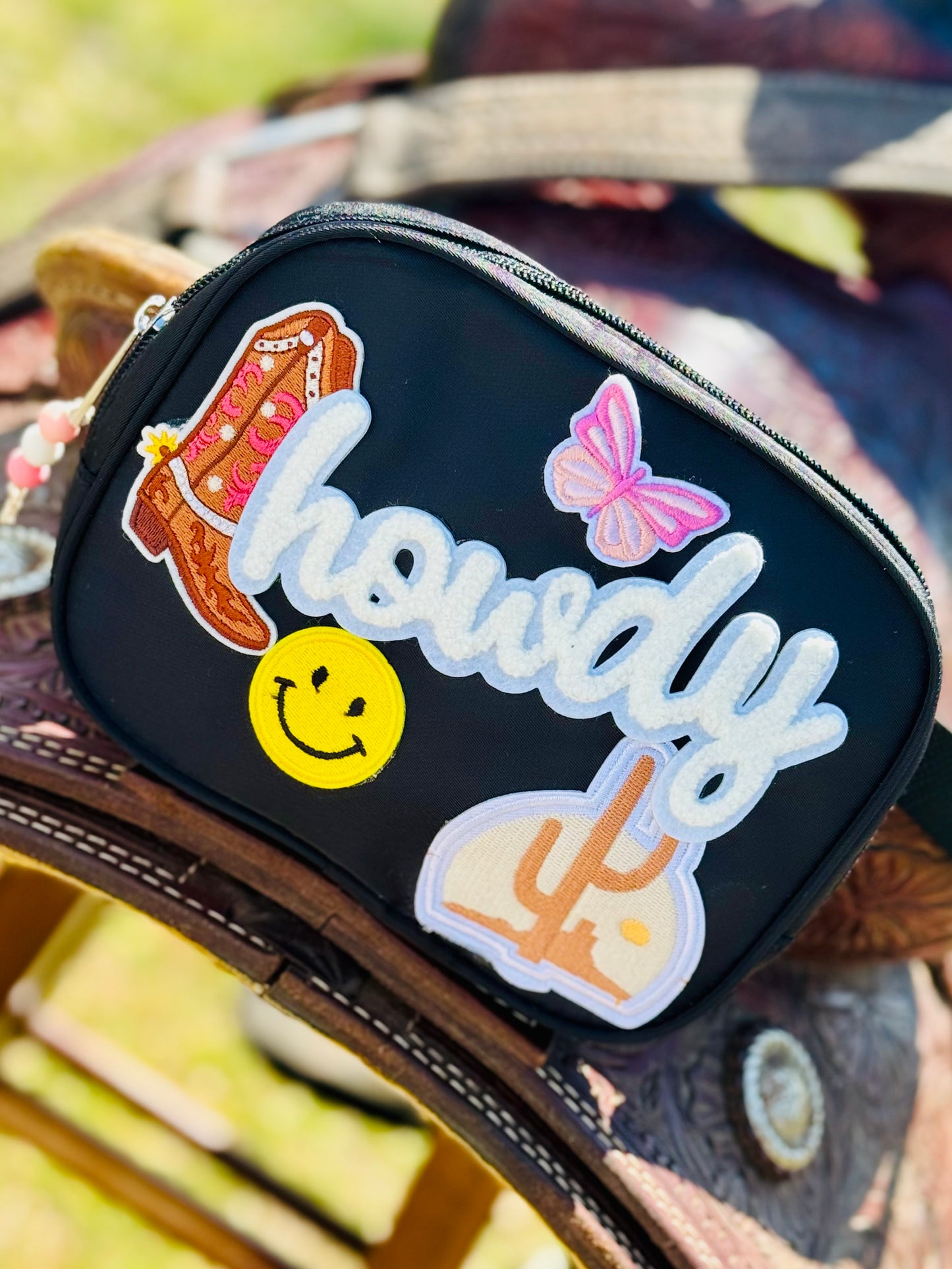 Howdy Cowgirl Boot Crossbody Belt Bag