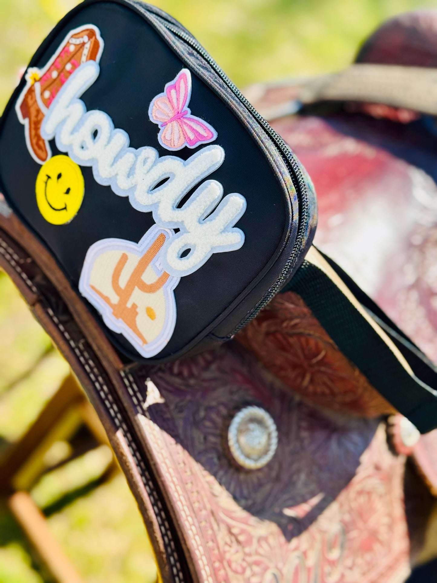Howdy Cowgirl Boot Crossbody Belt Bag