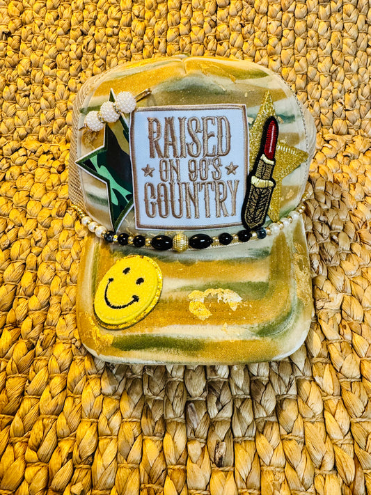 Raised on 90’s Country Trucker Hat – Retro Western Style