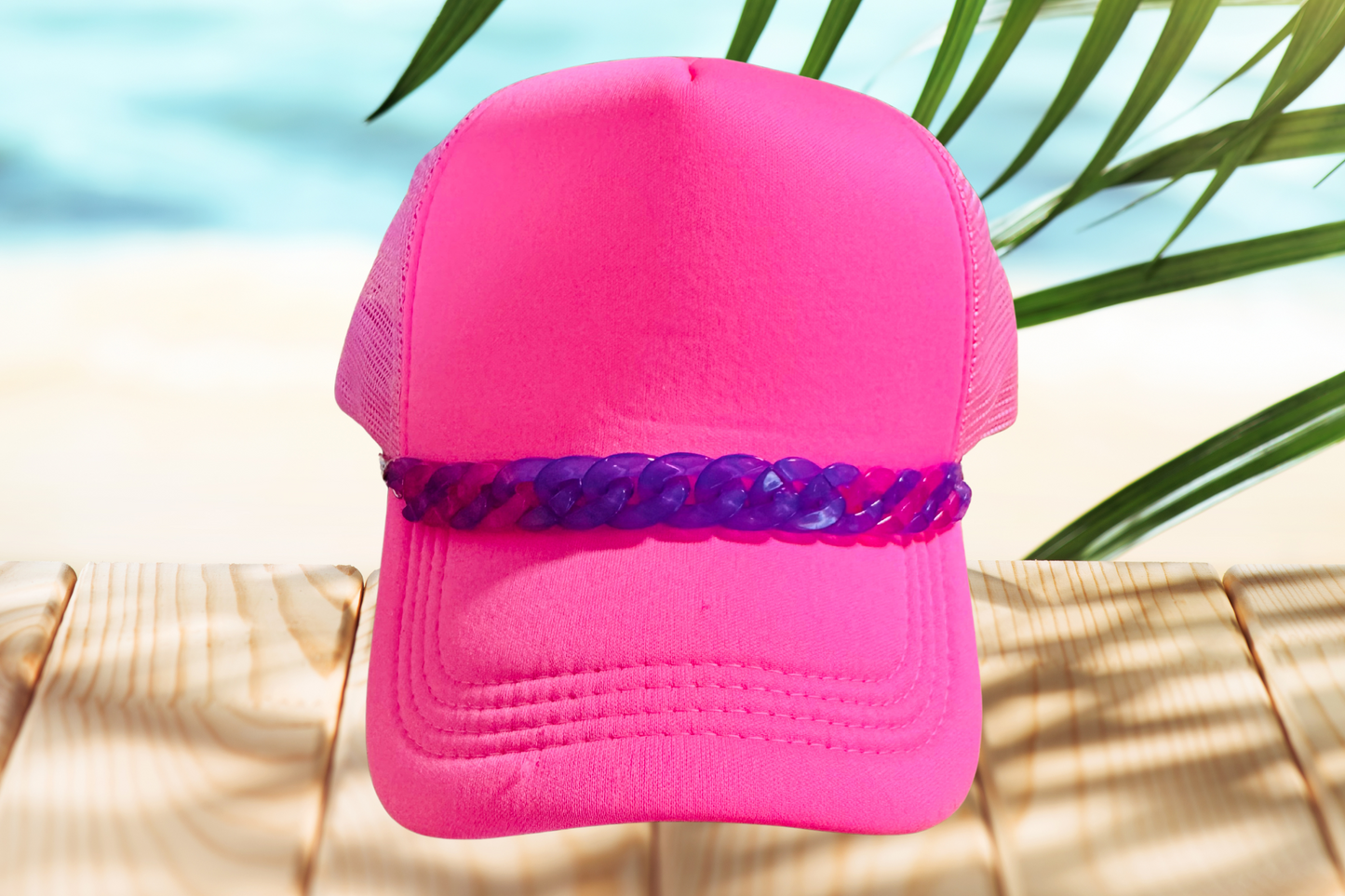 Purple Hat Chain – Removable Ombre Hat Charm