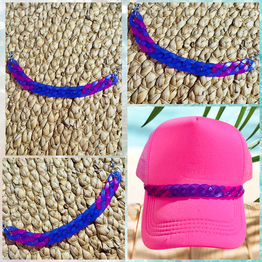 Purple Hat Chain – Removable Ombre Hat Charm