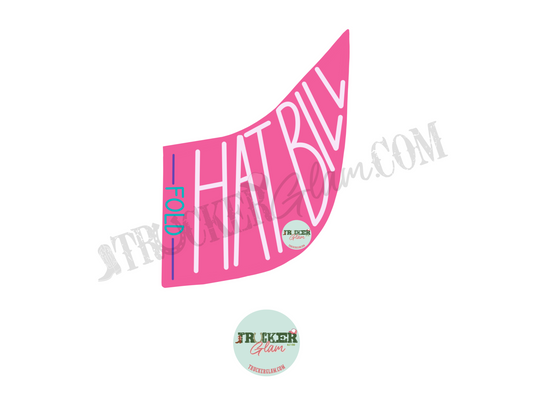 Printable Hat Bill Template | Trucker Hat Craft Pattern | PDF, PNG | Fabric Hat Bill | Printable Hat Bill Pattern